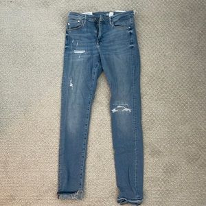 H&M distressed shaping skinny jeans